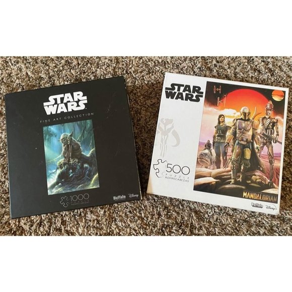 Two Star Wars Puzzles- 500 & 1000 piece